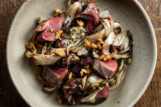Warm Salad of Duck, Radicchio, Beetroot & Stilton Recipe | Abby Loves | Winter Salad Recipe | Winter Recipes