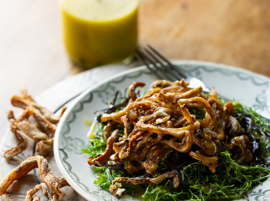 Crispy Pigs Ear Salad Recipe | Abby Loves